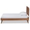 Baxton Studio Michi Modern and Contemporary Ash Walnut Finished Wood Twin Size Bed 186-11100-11159-Zoro - alternate 4